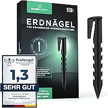 Vhbw 50x Piquets De Fixation Pour Câble Périphérique Compatible Avec Robomow Robot Tondeuse - Lot Ancrages Au Sol, Plastique, Noir