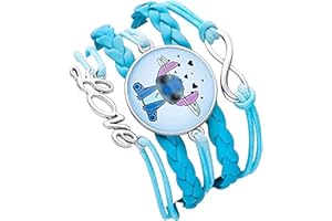 Xtaguvdm Braccialetti Amicizia Bambini, Bracciale in Pelle Regolabile, Bracciale Regolabile Bambini, Bracciale Regolabile, per Ragazze, Ragazzi