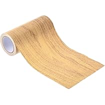 GORGECRAFT 10m*10cm Ruban De Réparation Patch Bois Texturé Adhésif Papier Peint Bordure Autocollant Cornsilk PVC Auto-Adhésif Réaliste Grain De Bois Bande De Réparation Placage Bande De Bord
