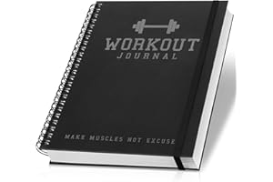 ZICOTO Simplified Fitness Journal for Home and Gym - Sturdy Workout Log Book for Women and Men To Track Bodyweight and Fitness - Perfect Notebook and Calendar For Planning Your Exercises