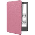 T Tersely Slimshell Case Cover for All-New Kindle Paperwhite (11th Generation-2021, 6.8 inch) or Kindle Paperwhite Signature Edition, Smart Shell Cover with Auto Sleep/Wake (Pink)