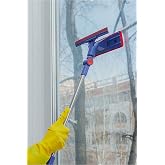 Teleskopik Mop &Ccedil;ift Taraflı Pratik Cam Silme Aparatı Cam Silme Mopu Mikrofiber Bezli Cam Silecek