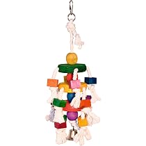 GGUFAY Ggiochi Per Pappagalli,4 PCS Colorato Giocattoli Pappagallo Di