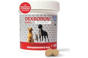 NutriLabs Dexboron® forte Hunde Kautabletten 50 STK. - Tabletten mit Teufelskralle für Hunde - Hunde Regenerationsmittel mit Weidenrinde, Weihrauchextrakt u.v.m. - Hunde Regenerationsmittel