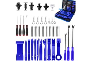 KEKECHAORAN Zestaw do demontażu paneli samochodowych, plastikowe nity narzędzie do demontażu panelu przedniego samochodu do demontażu samochodu Audio i demontażu tapicerki pojazdu deski rozdzielczej