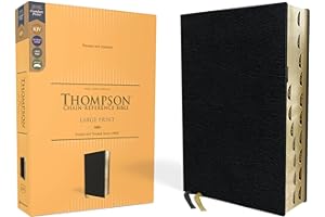 Kjv, Thompson Chain-Reference Bible, Large Print, Bonded Leather, Black, Red Letter, Thumb Indexed, Comfort Print: King James Version, Black, European Bonded Leather, Red Letter
