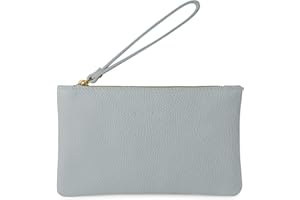 Parubi, Pochette Donna a Mano, In Vera Pelle, Made in Italy, Borsetta Piccola Clutch con Laccetto da Polso Elegante Cerimonia, Modello Aura