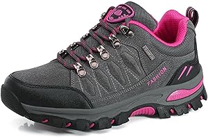 WOWEI Trekking Wanderstiefel Damen Herren Outdoor Sportlich Gleitsicher Bequem Leicht Bergstiefel Wanderhalbschuhe 36-45 EU