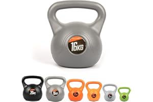 Phoenix Fitness Vinyl Kettlebell Weight – 4kg, 6kg, 8kg, 12kg, 16kg or 20kg Free Weight for Home Gym, Strength Training & Cardio – Ergonomic Handle with Durable Vinyl Coating for Full-Body Workout
