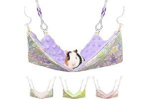 Fnaobai Amache per topi per gabbia di piccoli animali domestici, accessori per animali domestici, da appendere, calda amaca letto in morbido peluche per criceti, porcellini d'India, cincillà, furetti,