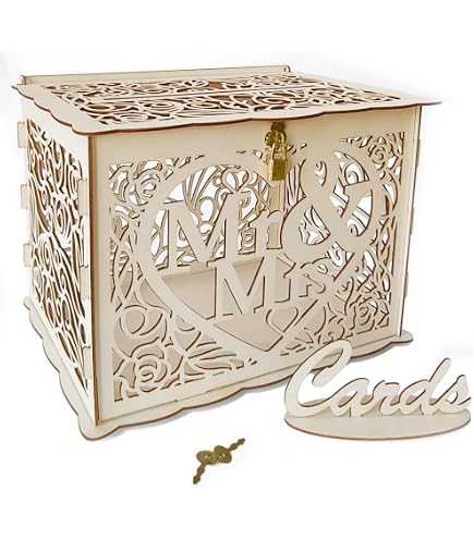 Urne Anniversaire Personnalisable - 20x20x20 Cm, Carton épais, Pour Mariage, Baptême, Retraite | Made In France - 6