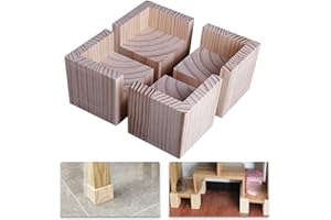 Judy1980 4 Pack Uping Elevador de Muebles, Elevadores Ajustables para Camas Mesas Mobiliario Elevadores de Muebles de Altura, Elevadores de Cama(Size:5x5x10cm)