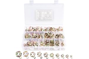 AMZSKU 100 fascette per tubo del carburante, 6/9/10/12/14/15/16/18/20/22 mm, fascette per tubo della benzina, fascette per tubo dell'aria, in silicone