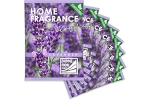 DIEMME FIORI | Home Fragrance L'Essenziale, Sacchetti Profumati per Armadio e Piccoli Ambienti, Fragranza a Lunga Durata, Lavanda, 8 Pezzi
