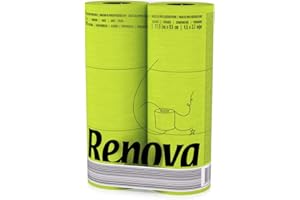 Renova Papier Hygiénique Black Label Vert, 6 rouleaux, Colorés, Technologie double face, 3 plis vert 200064514