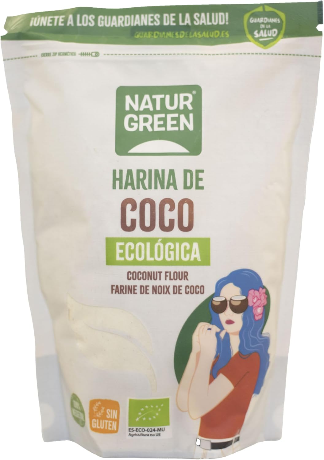 Naturgreen Harina de Coco Bio sin Gluten 500 gr