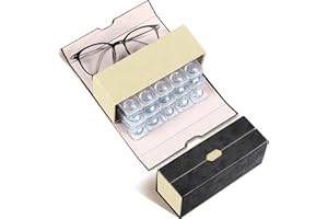 Flutesan Daily Contact Lens Case and glasses Organizer 2 in 1 Double Sided Portable Contact Lens Travel Case for Travel Outdoor Daily Use, Storage up to 30 Lense(Black)