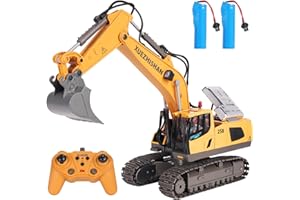 Mingfuxin Controllato Da Remoto Escavatore Giocattolo, 1:20 Scala Scavatore Rc Per Bambini Escavatori Veicoli Da Costruzione Giocattolo Per Ragazzi E Ragazze Regali Di Compleanno Di Natale