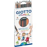 GIOTTO Stilnovo Skin Tones, Skin Tones Colored Pencils, Hexagonal Shape, 0.3 cm Lead, Assorted Colors, 12 pcs.