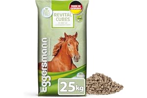 Eggersmann Mein Pferdefutter ReVital Cubes Nourriture pour Chevaux sans céréales pour Chevaux et poneys 25 kg Soutien en Cas de problèmes métaboliques