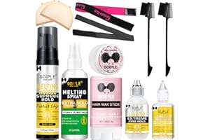 WOZUTUNT Colle Perruque Lace Wig - Tenue Ferme Extrême, Wonder Lace Bond Lace Melt Mousse, Lace Spray, Spray Cheveux, Melting Spray Wig, Wig Remove, Kit D’Installation De Perruque