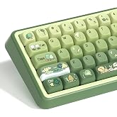 LQXQ Moa Keycaps 75%, 132 Keycaps, Dye Sublimation, Frog (Only Keys) | sublimation, for full size mechanical keyboards/TKL/60