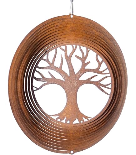 CIM Mobile En Acier Inoxydable Orbit Yin Yang 200mm - Billes De Verre Colorées 30mm Avec Cordon Nylon, Crochet Et Émerillon