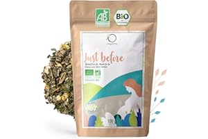 ORIGEENS TISANA GRAVIDANZA BIO FUTURA MAMMA/POST PARTO 100g | Tisana foglie di lampone, citronella e camomilla, profumata all’arancia | Infuso Bio rilassante preparto | Calda o come tè freddo