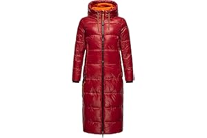 Navahoo Damski ciepły zimowy płaszcz pikowany z kapturem Anioł przytulanka XS-XXL