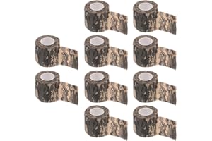 Mdurian 10 X Benda Mimetica Nastro Camouflage Bendaggio Coesivo Adesivo Elastico Camo Protettivo per Militare Caccia