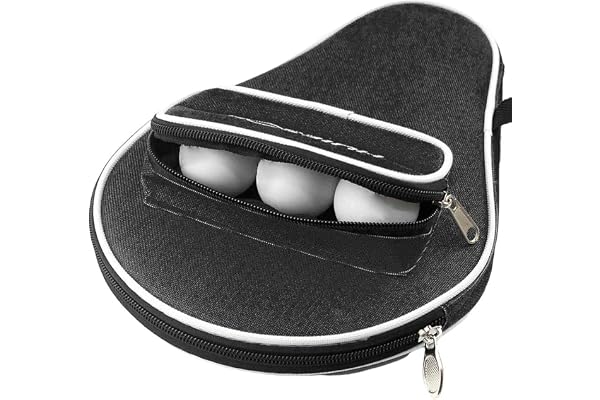 ARTOCT Sac de Transport pour pagaie de ping-Pong, étui pour Raquette de Tennis de Table avec Poche de Rangement pour balles, Housse de Protection pour Batte de ping-Pong