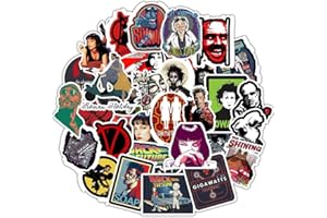 AUCEKO Lot de 50 autocollants de film célèbre - Film classique - Graffiti - Étanche - En vinyle - Pour ordinateur portable, enfants, voiture, moto, vélo, skateboard, bagages, valise