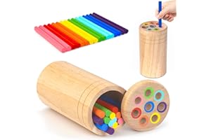 HaoVrisn Giochi Montessori 1 2 3 Anni, Giochi Bambini 1 2 3 Anni, Giocattolo in Legno per Motori, Giocattolo Educativo per Bambini, Giocattolo Educativo e Impilabile