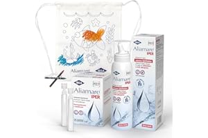 Ibsa Aliamare Iper Spray E Flaconcini + Sacca Da Colorare | Soluzione Ipertonica Di Acqua Di Mare Ad Azione Decongestionante E Fluidificante. In Omaggio La Sacca Aliamare Da Colorare