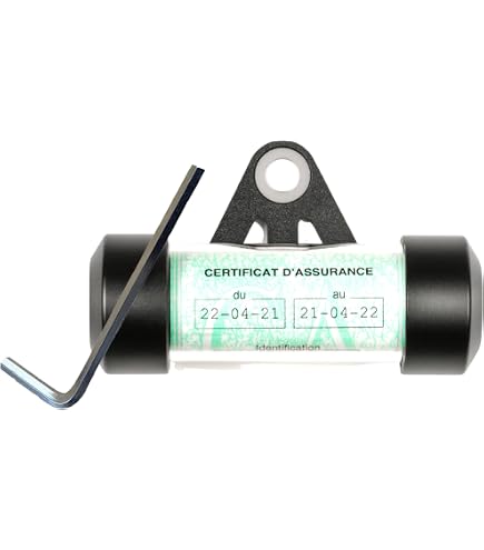 Nikou Motocicletta Universale A Scelta Multipla Sicura E Robusta Tubo Per Disco Fiscale Telaio Per Supporto Cilindrico Resistente All'acqua(Nero
