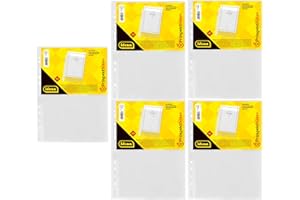 ‎IDENA Idena 90371-500 Stück Klarsichthüllen A4 genarbt, Prospekthüllen aus Kunststoff 40µ, dokumentenecht, Klarsichtfolien mit Universallochung