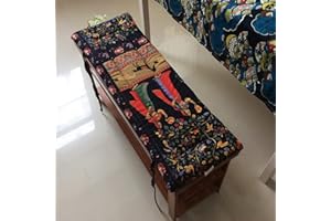 Waigg Kii Bench Cushion 2 or 3 Seater Indoor,soft Garden Dining Bench Seat Cushion Outdoor,cotton Rectangle Cushion Pad for Patio Swing (87x28cm,Multi)