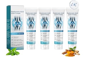Hyaluronsyra Joint Cream – 4 stycken hyaluronic Acid Joint Gel – Ledvårdskräm med gurkmeja – ledkräm soothes rygg, nacke, hän