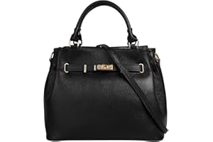 Samantha Look Sac à main Damen echt Leder | Fabriqué en Italie, sac à poignée spacieux avec compartiment pour smartphone 022173