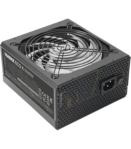 Tacens Anima APB550 PC Netzteil - 550W 80Plus Bronze | Ultra Leiser 12cm Lüfter | Schwarz