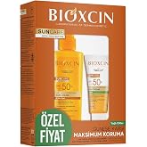 Bioxcin Sun Care SPF 50 Sunscreen Set &ndash; Face Cream 50 ml + Body Spray 200 ml &ndash; For Dry and Normal Skin, Water Resistant
