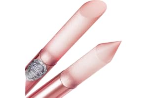 Lima de Cristal Empujador de Cutículas - Palo de Manicura, Eliminación de Precisión Profesional de las Cutículas, la Superficie Abrasiva no se Desgasta, Calidad Checa Firmada Gladzy