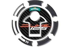 labelbike - Pegatina 3D de Resina Decoración y Protección del Tapón del Depósito Tanque de la Moto compatible con KTM 125 Duke 2017-2023