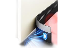 SilverRack Paraspifferi porta blindata Premium - Paraspifferi sottoporta - 1x1m Nero - Paraspiffero Isolante dal Freddo Ideale per l'Isolamento Acustico - Paraspiffero per Porta d'Ingresso