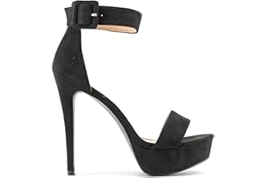 MODELISA - Sandalia Tacón Fino Hebilla Al Tobillo Mujer