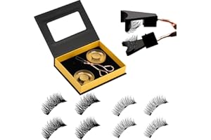 Onewly Nerzwimpern mit klarem Band Flauschige Katzenaugenwimpern Natürlicher Look, Wimpern sehen aus wie Extensions Dicke gekreuzte weiche lockige falsche Wimpern 10 Paar Pack gemischt (57HP)