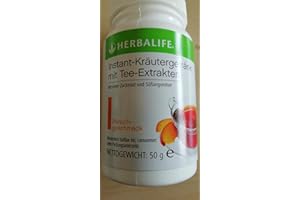 Herbalife Koffeinhaltiges Instant-Kräutergetränk mit Tee-Extrakten - Geschmack Pfirsich - 50g