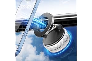 maxtachi Magnetic Phone Car Mount, Folding and 360° Rotation Fits MagSafe Car Mount for Dashboard