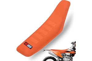 MCHMFG Universal Gripper Soft Seat Cover for All Bike Dirt Motorcycle MX Cross Enduro (Orange)