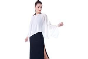 S DAL 1982 SARA SABELLA ISOLA D’ISCHIA Coprispalle Ideale Per Cerimonia Ed Evento Formale In Morbido Georgette Disponibile In Diversi Colori, Made In Italy. Taglia Unica veste da 42 a 50. Lunghezza spalla-orlo 40 cm